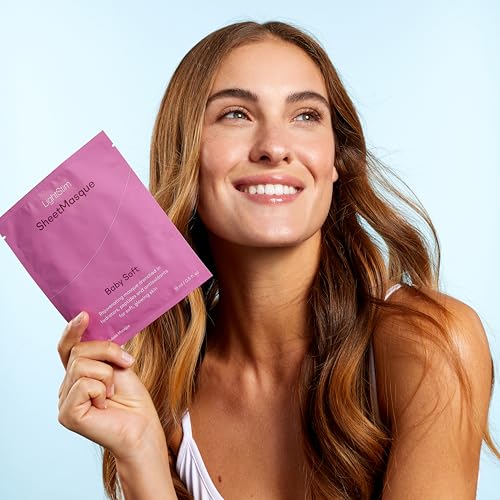 LightStim SheetMasque Rejuvenating, Breathable, Bio Cellulose Mask Drenched in Hydrators, Peptides, and Antioxidants to Soften Lines and Reduce Redness for Glowing, Healthy-Looking Skin