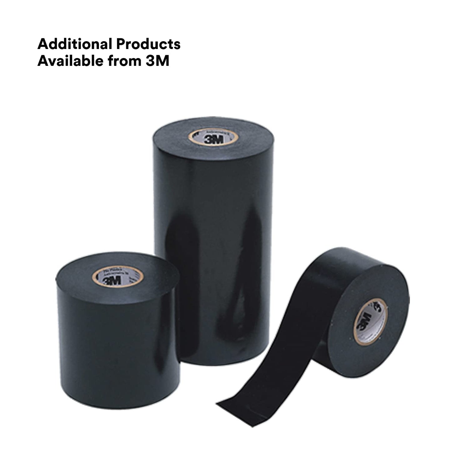 3M Scotchrap Vinyl Corrosion Protection Tape 50, Unprinted, 2 in x 100 ft, Black, 1 Roll, Premium Grade, 10 mil Thick, High Tack, All Weather, RoHS 2011/65/EU