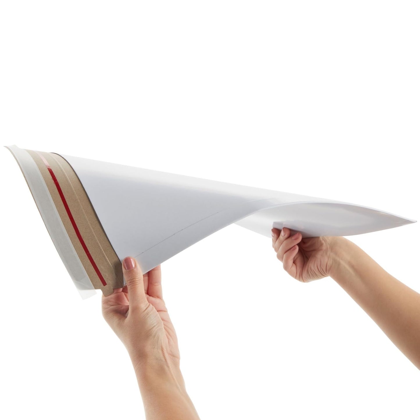 100 Pack Thick Stay Flat Rigid Mailers 12.75x15 with Self Adhesive Seal, 550 GSM Bulk White Cardboard Envelopes for Shipping - Mailing Envelopes - Cardboard Mailers