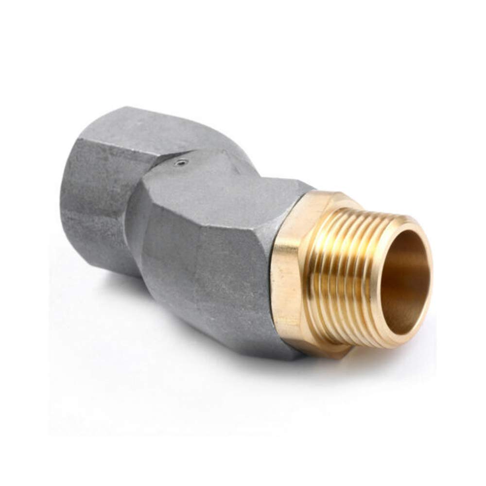 A ABIGAIL 2PCS 1" Fuel Transfer Hose Swivel 360 Rotating Connector for Fuel Nozzle Multi Plane Fuel Plane Swivel