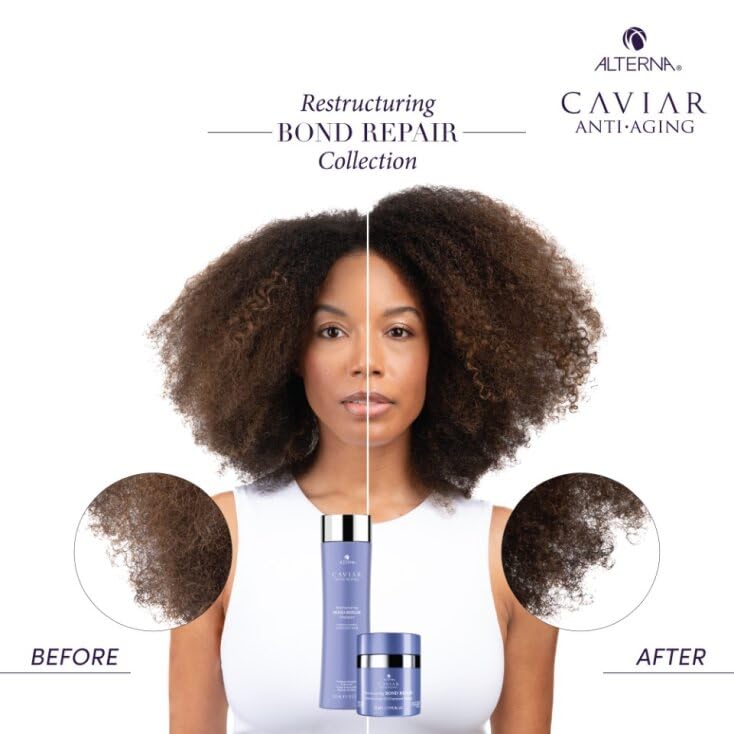 Alterna Haircare CAVIAR Anti-Aging Restructuring Bond Repair Intensive Leave-In Treatment Masque 1.7oz | Repairs, Strengthens and Protects Damaged Hair