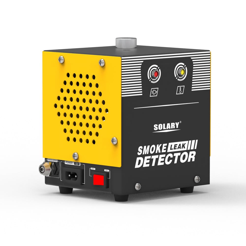 Solary Smoke Machine Automotive Tool - Fuel Leak Detectors Tester | Built-in Air Compressor Motor