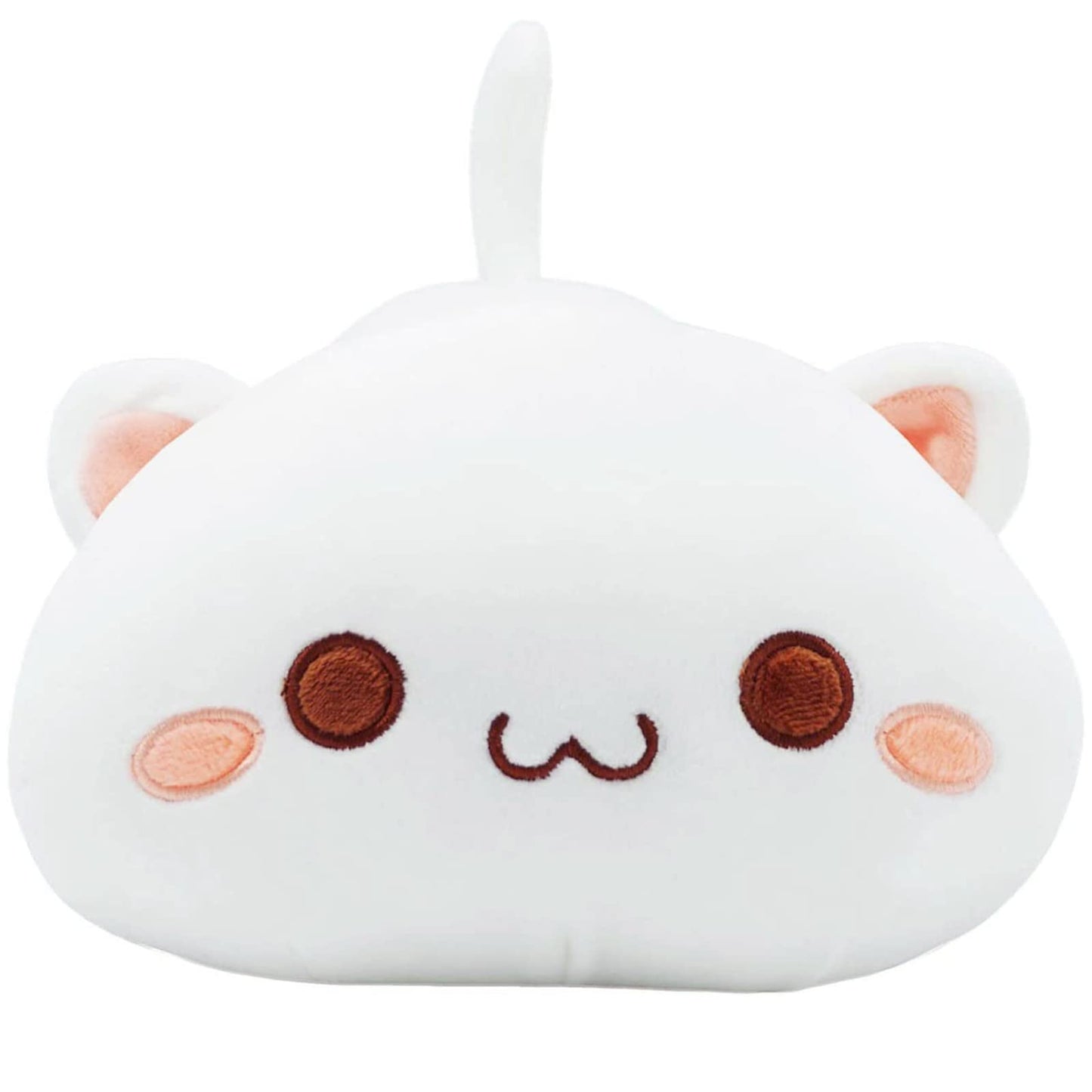 Onsoyours Cute Kitten Plush Toy Stuffed Animal Pet Kitty Soft Anime Cat Plush Pillow for Kids (White Cat A, 20")