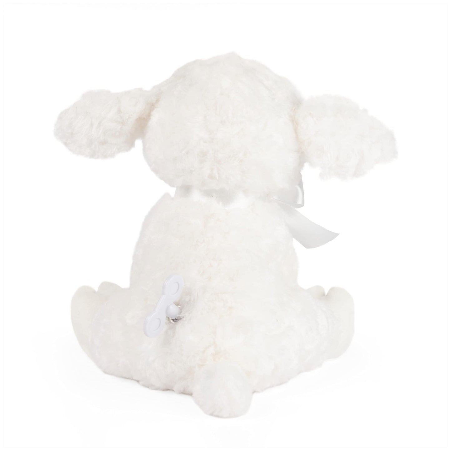 Baby GUND Lena Lamb Keywind Musical Plush, Plays Brahms’ Lullaby, Stuffed Animal Sensory Toy for Babies 10 Months & Up, White, 10”