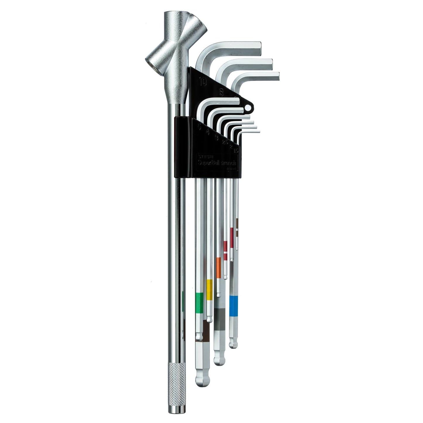 Wise SBL-1000 Ball Point Hex Key Wrench Set of 9 (Long Handle Included) Made in Japan/Can Be Tightened