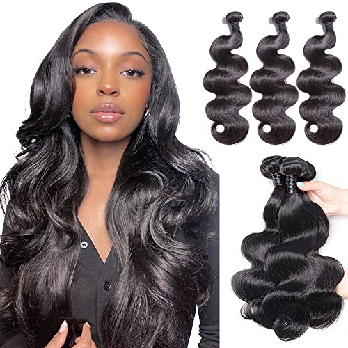 20 22 24 Inch Body Wave Bundles 12A Brazilian 3 Bundles Human Hair Quick WeaveUnprocessed Virgin Brazilian