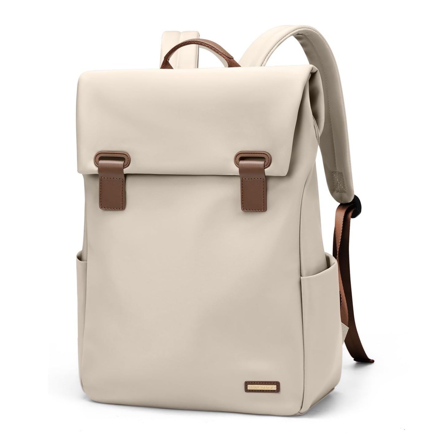 GOLF QUALITYWomen Laptop Backpack Computer Backpacks Carry On Waterproof backpack Fits 15.6Inch Notebook Travel Commute College (Apricot)