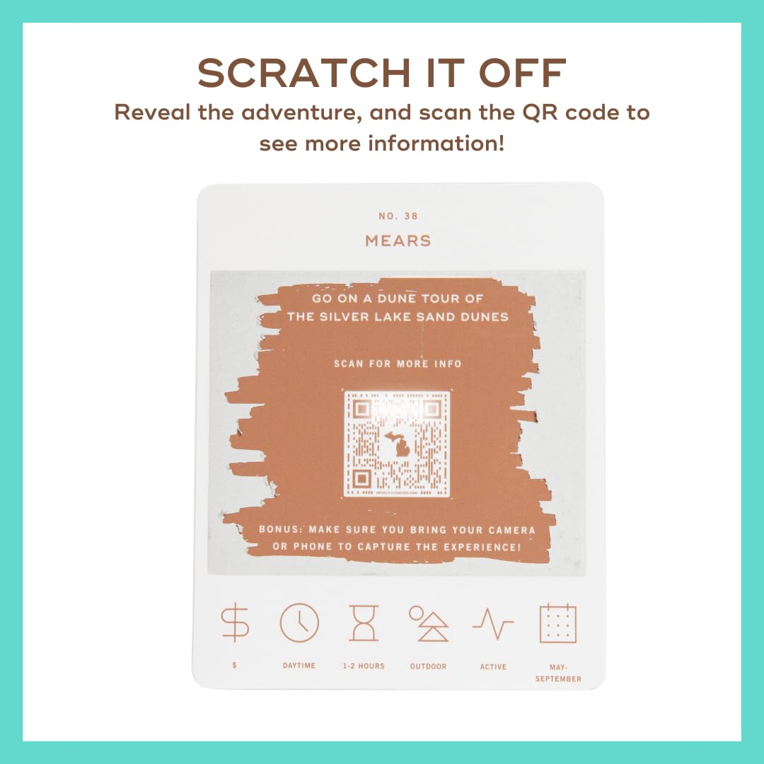 Reach International Outfitters Michigan Adventure Bucket List: 50 Scratch-Off Cards for Outdoor Activities, Tourist Attractions, and Road Trips - Perfect Travel Gift and Guide for Exploring