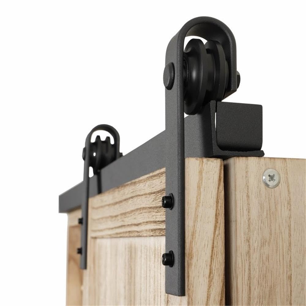 American Furniture Classics OS Home and Office Solid Wood Barn Door Style Corkboard and Letter and Key Storage Wall Organizer, Distressed Natural Finish (52001)