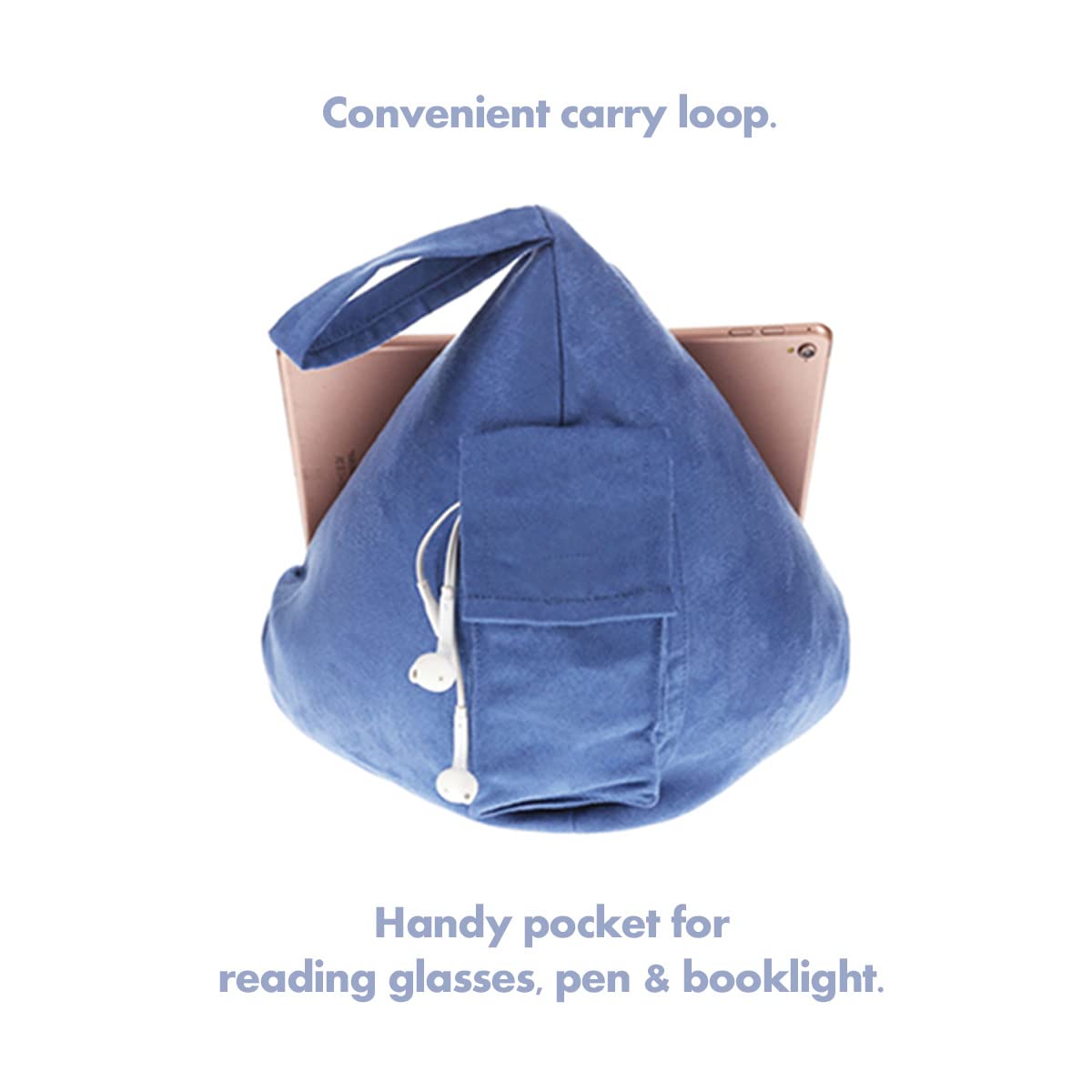The Book Seat - Charcoal Grey - The Most Comfortable Way to Read, Hands Free!