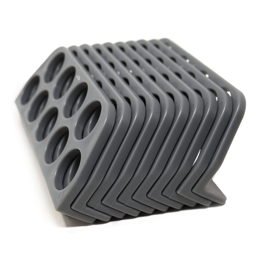 Rack-A-Tiers Cable Chase Wire Bracket (10 Pack), Electrical Wire Bracket, NM Cable Organizer, Wire Holder, NM Cable Support, NMSC Stackers (CC9024.P10)