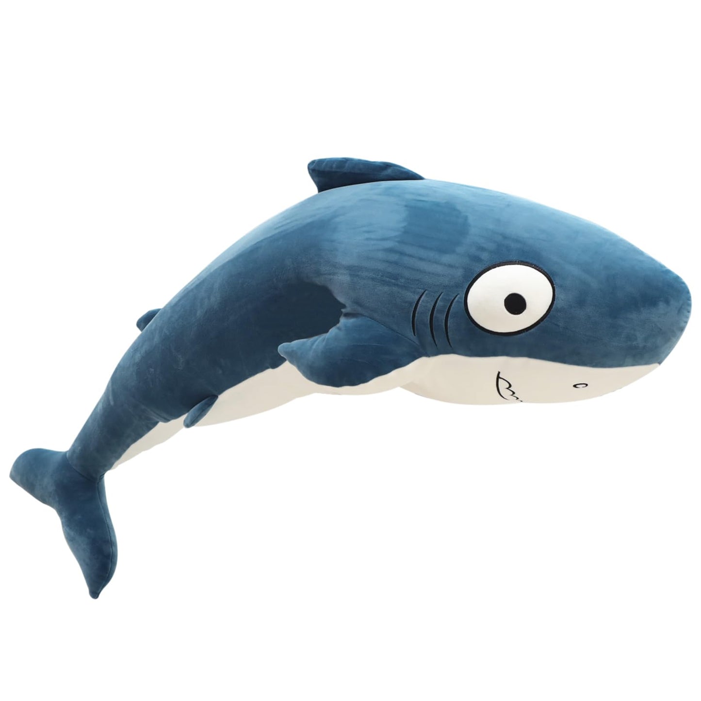 HAIJUNYA 48” Blue Giant Sharks Plush, Large Whale Shark Stuffed Animals, Big Ocean Sea Fish Squishy Body Pillow Soft Plushies Toys, Gifts for Kids Girls Boys, Birthday Easter