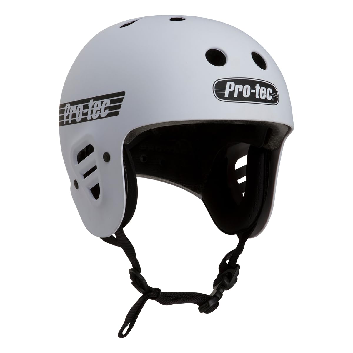 Pro-Tec Full Cut Certified Skateboard Helmet, Ideal for Skateboarding, Bicycling, BMX and Roller Skating, Medium– White Matte