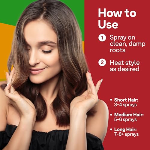 Colorproof Volume Blow Dry Spray Primer 6.7 Fl. Oz. Volumizing Heat Protection Spray for Hair, White Nectarine Scent