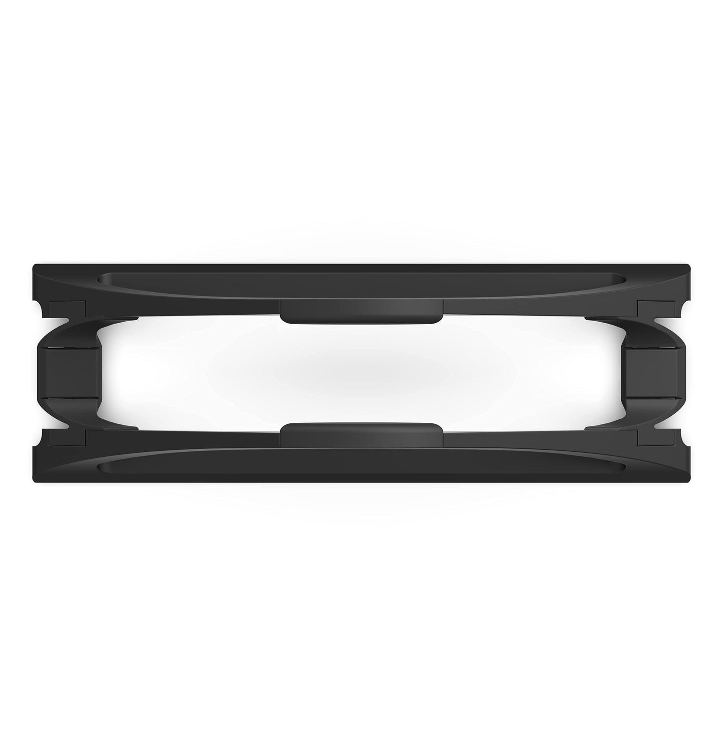 HumanCentric Vertical Laptop Stand for Desks (Matte Black) | Adjustable Holder to Dock Apple MacBook, MacBook Pro, and Other Laptops to Organize Work & Home Office