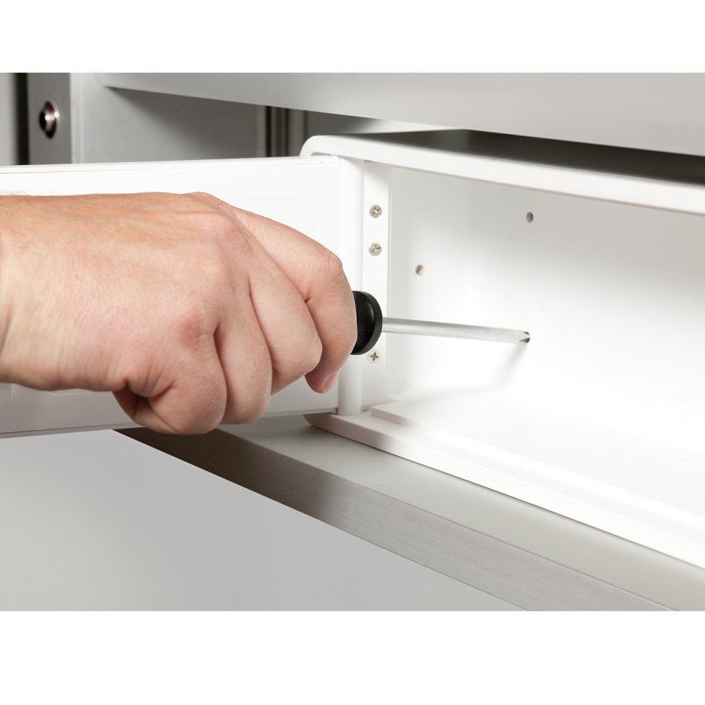 MEDICINE RX SAFE Medicine Safe-Standard Key, White 38 Inch