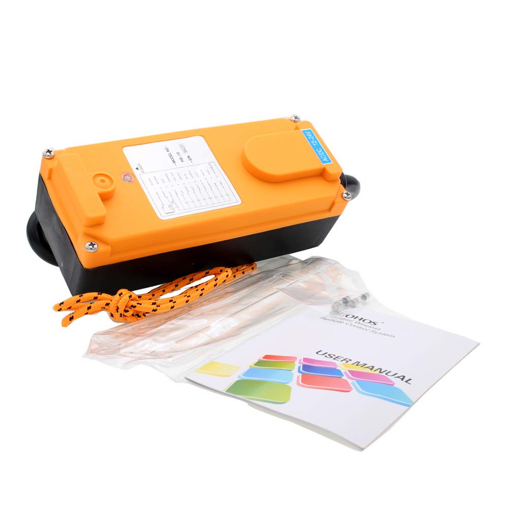 10 Key Hoist Crane Radio Wireless Remote Control Industrial Transmitter&Receiver (AC/DC12-24V)