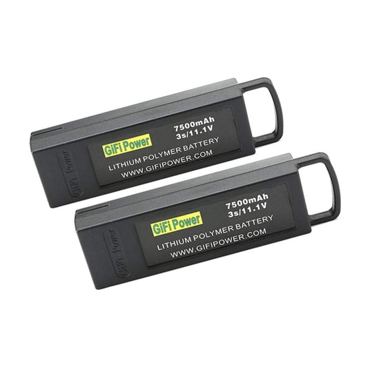 7500mAh LiPo Battery for YUNEEC Q500, 11.1V 3S High Capacity Quadcopter Battery for YUNEEC Q500+PRO/Q5004K - 2 Pack Drone Batteries