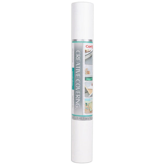 Con-Tact Brand Creative Covering Adhesive Covering, White, 18" x 50 ft