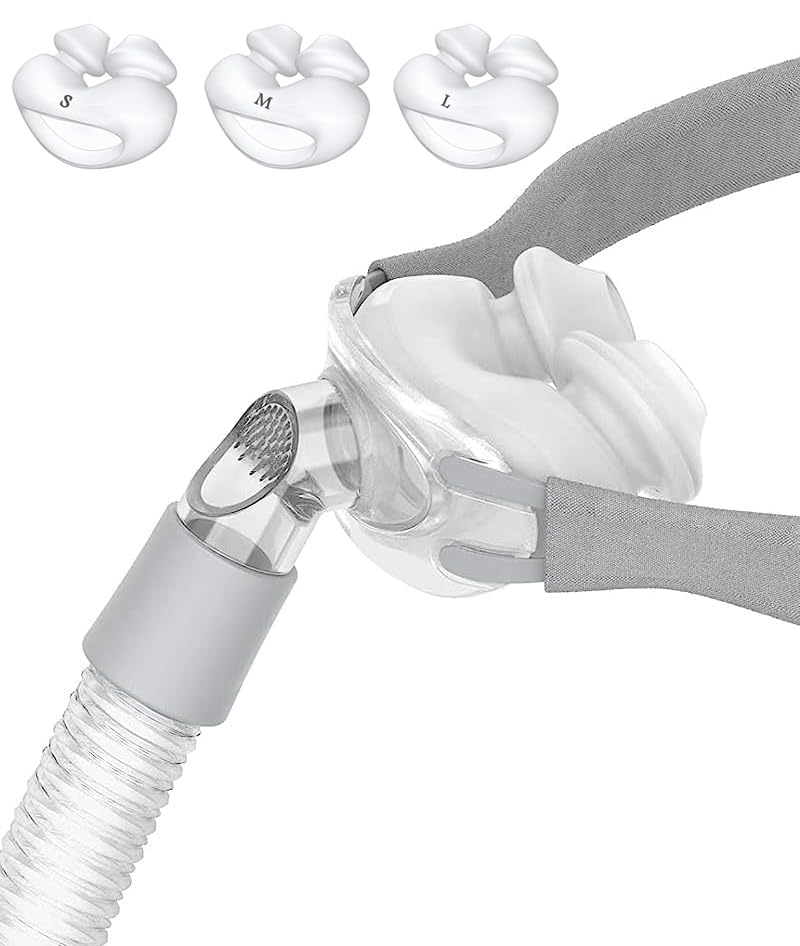 Unsvorns Nasal Pillow Replacement Kit, Frame System Assembly, 3 Packs Nasal Pillows for P10 - Small, Medium, and Large Nose Pillows