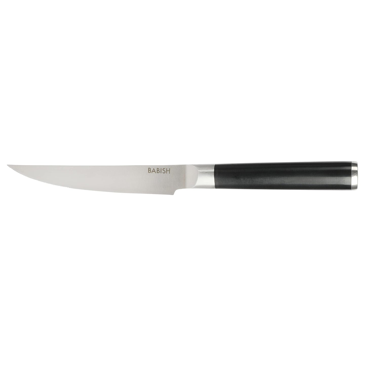 Babish 4-Piece Forged Kitchen Steak Knife Set – High-Carbon 1.4116 German Steel Cutlery – Sharp & Durable Steak Knives for Dining and Grilling