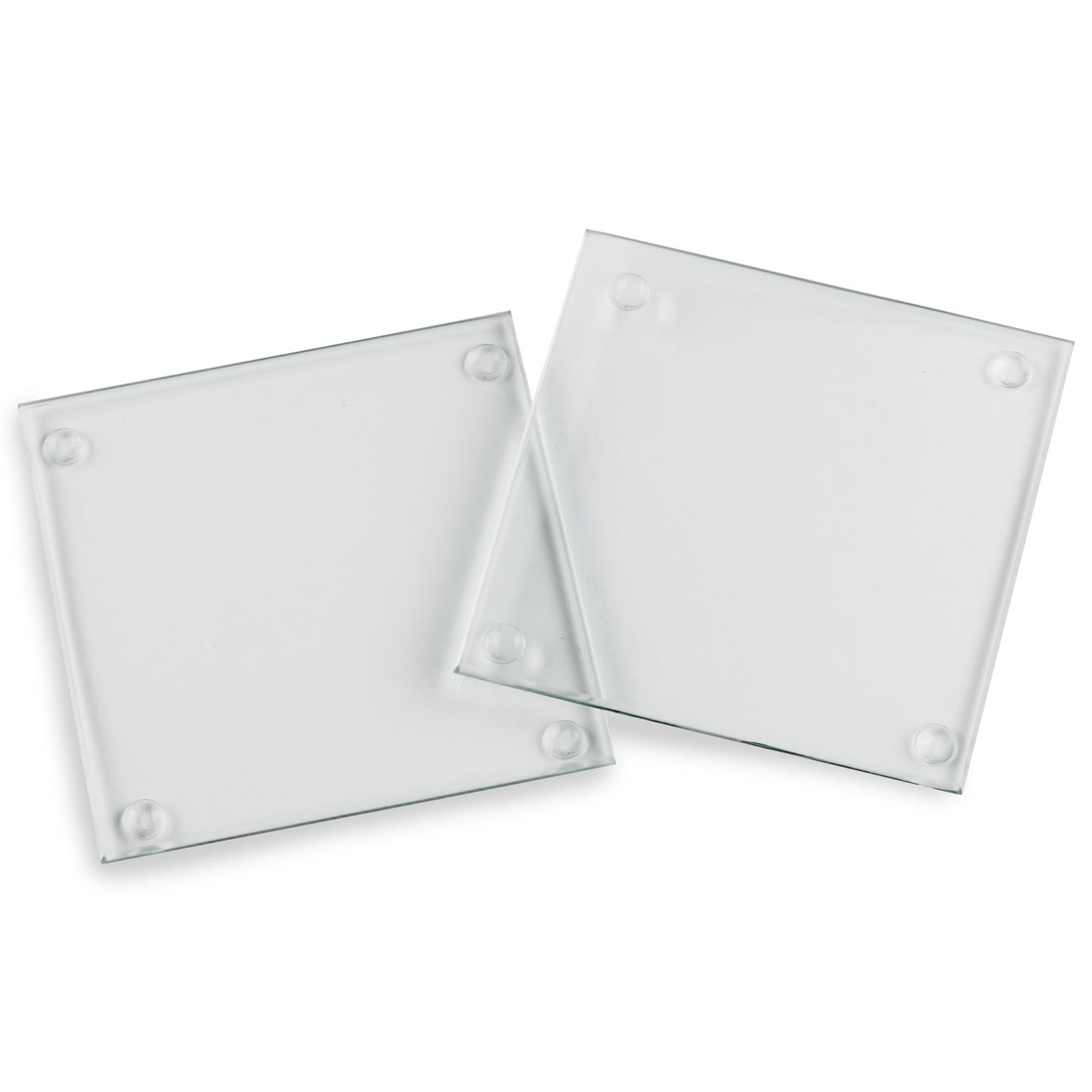 Kate Aspen Clear Glass Drink Coasters Set of 48 - DIY Sublimation Blanks for Drink Coasters, Wedding Favors, Home Décor, Bridal Shower Gifts, Fall Decorations, Bar Coasters, and Party Craft Supplies