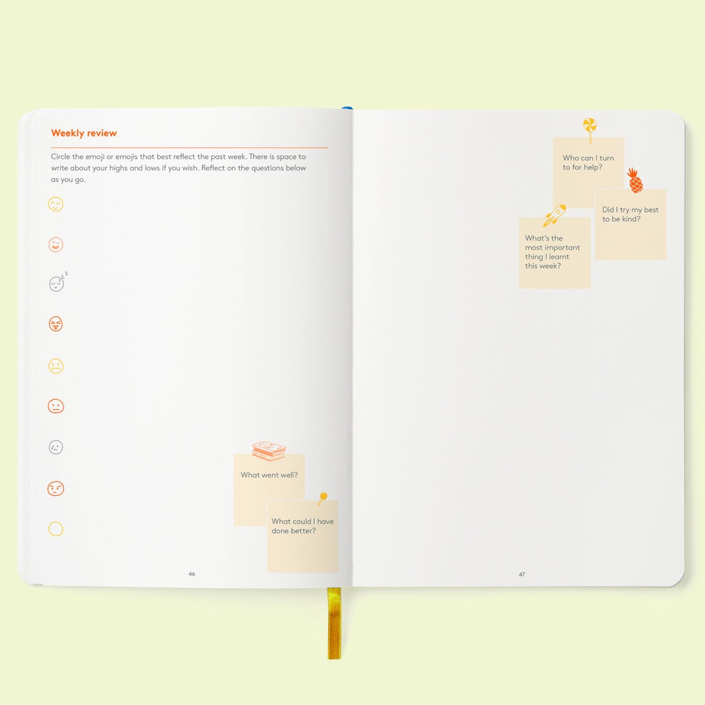 HappyMe Teen Journal - Guided Wellness Journal for Teens: Promote Happiness, Foster Mindfulness - Teen Girl or Boy Gift Diary Notebook for Positive Habits, Self-Discovery (Yellow)