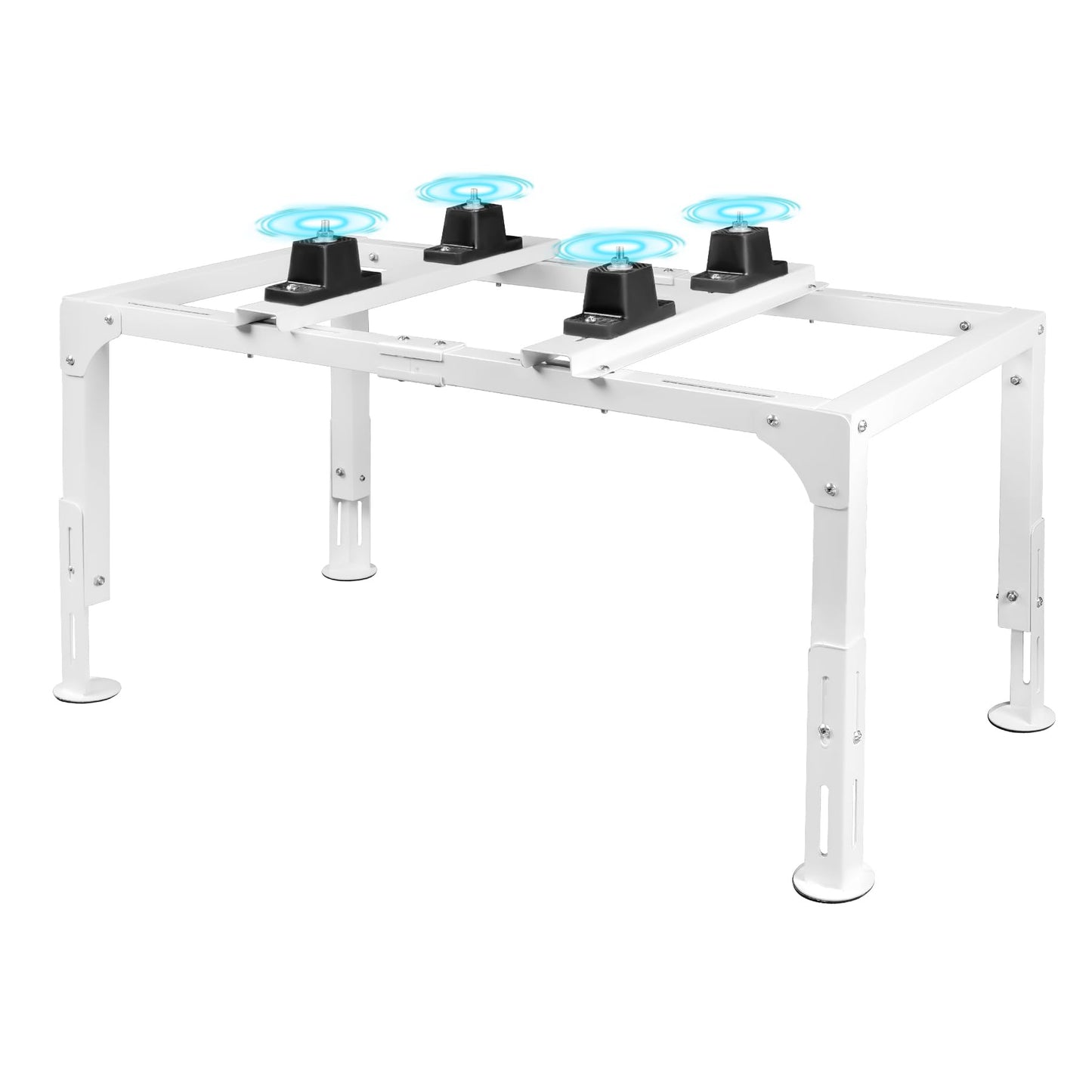 Eastrexon Mini Split Ground Stand, Adjustable Anti-Vibration Mini Split Stand w/ 400LBS Load Capacity, Heavy Duty AC Stand for 9,000-12,000 BTU Ductless Mini Split Air Conditioner Heat Pump