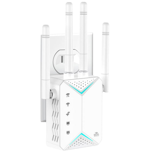 2025 WiFi Extender Signal Booster for Home - 1200Mbps Dual Band, Covers 12880 Sq Ft & 108 Devices, Long Range Internet Booster with Ethernet Port, Easy Setup