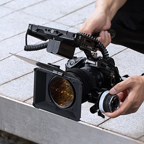 SmallRig Mini Matte Box Lite with Carbon Fiber Top Flag, Compatible with 67mm/ 72mm/ 77mm/ 82mm Lenses for DSLR and Mirrorless Camera