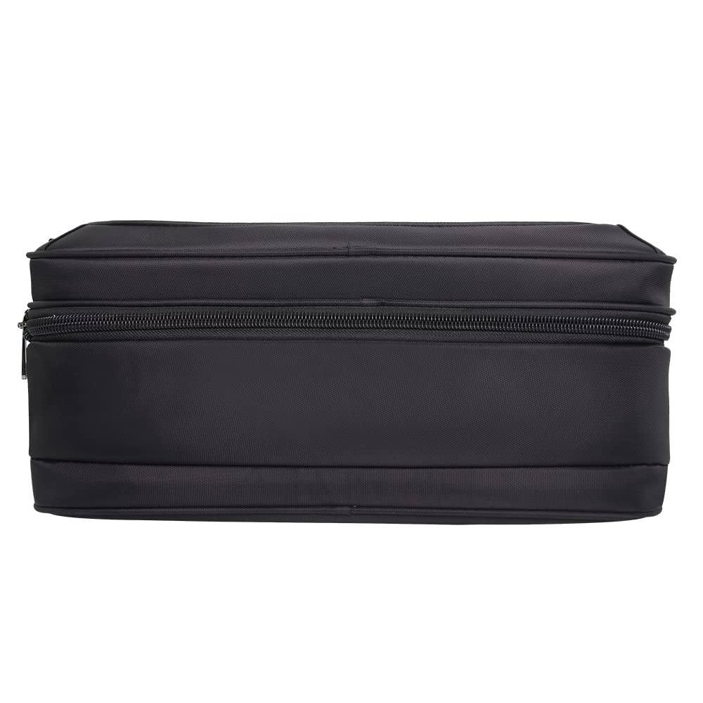 Large Briefcases For Men Canvas Tote Bag Laptop Case 19 Inch Computer Bag Work Bags Business Mens Bag Office Carrying Cases Messenger Bag Book Bag Black (X-Large Size