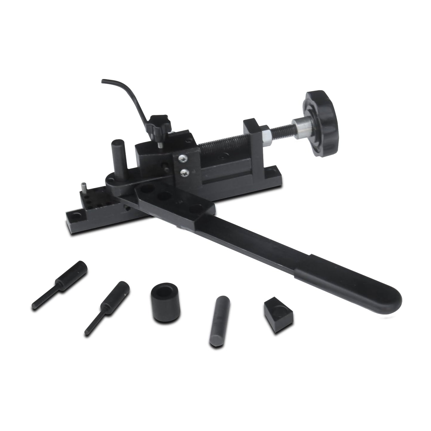 KAKA INDUSTRIAL MUB-1 Mini Universal Bender Forms Wire Flat Metal, metal bender ornamental, for Flat Round Stock, Hook, Clamp, Coil - Wire. Manual Mounting Mini Universal Bending Bender