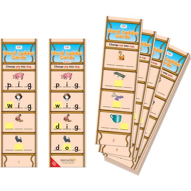 Really Good Stuff Word Ladder Card Sets