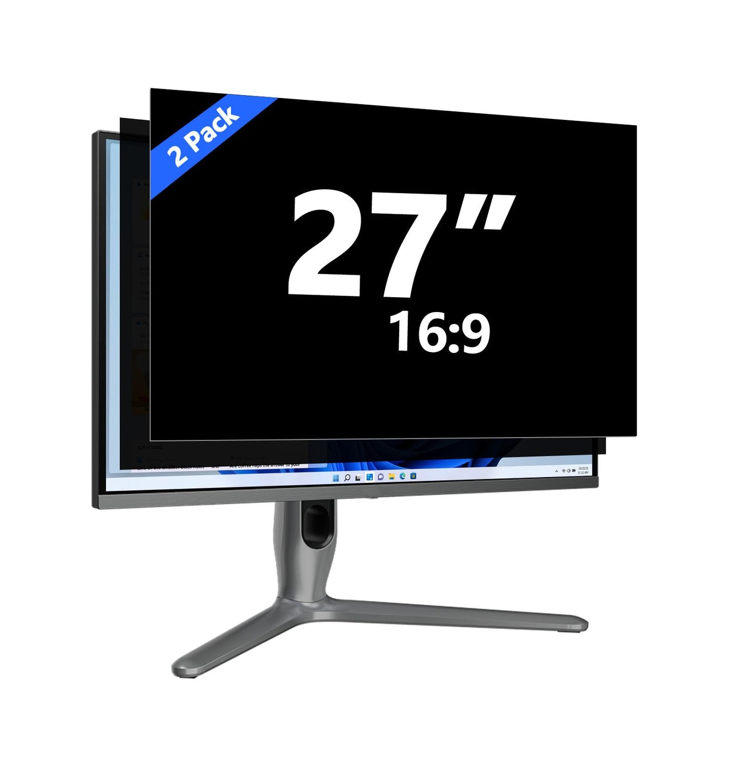 27 Inch Privacy Screen for Computer Monitor Eye Protection Anti Glare Blue Light Monitor Privacy Shield Screen 27 Inch 16:9 Aspect Ratio [2 Pack]