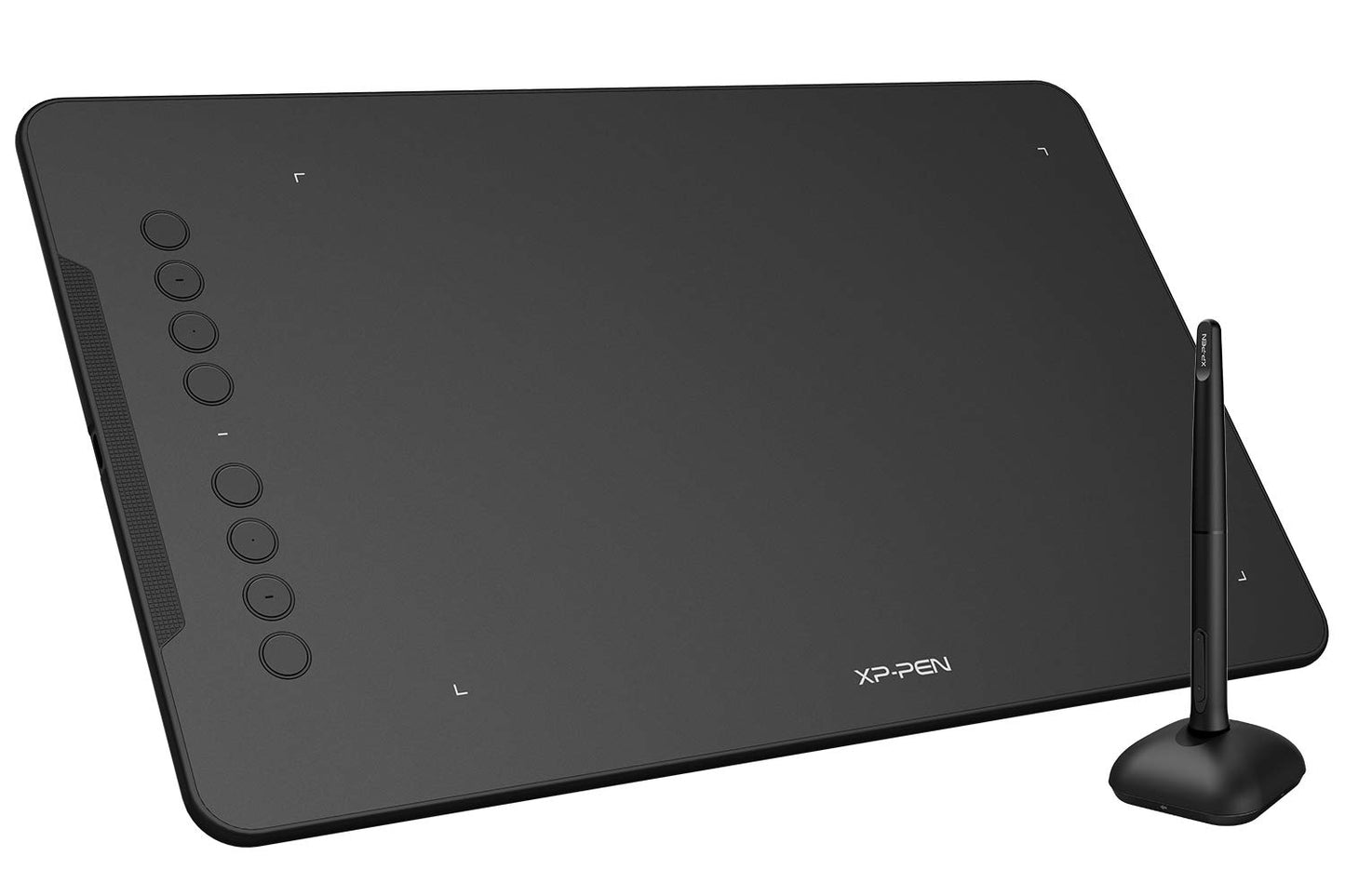 XPPen Deco 01 V2 Graphics Tablet 10x6.25 Inch Drawing Tablet 8192 Levels Pressure Battery-Free Pen with Tilt Function Android/Chromebook Supported Online Teaching Tablet Black