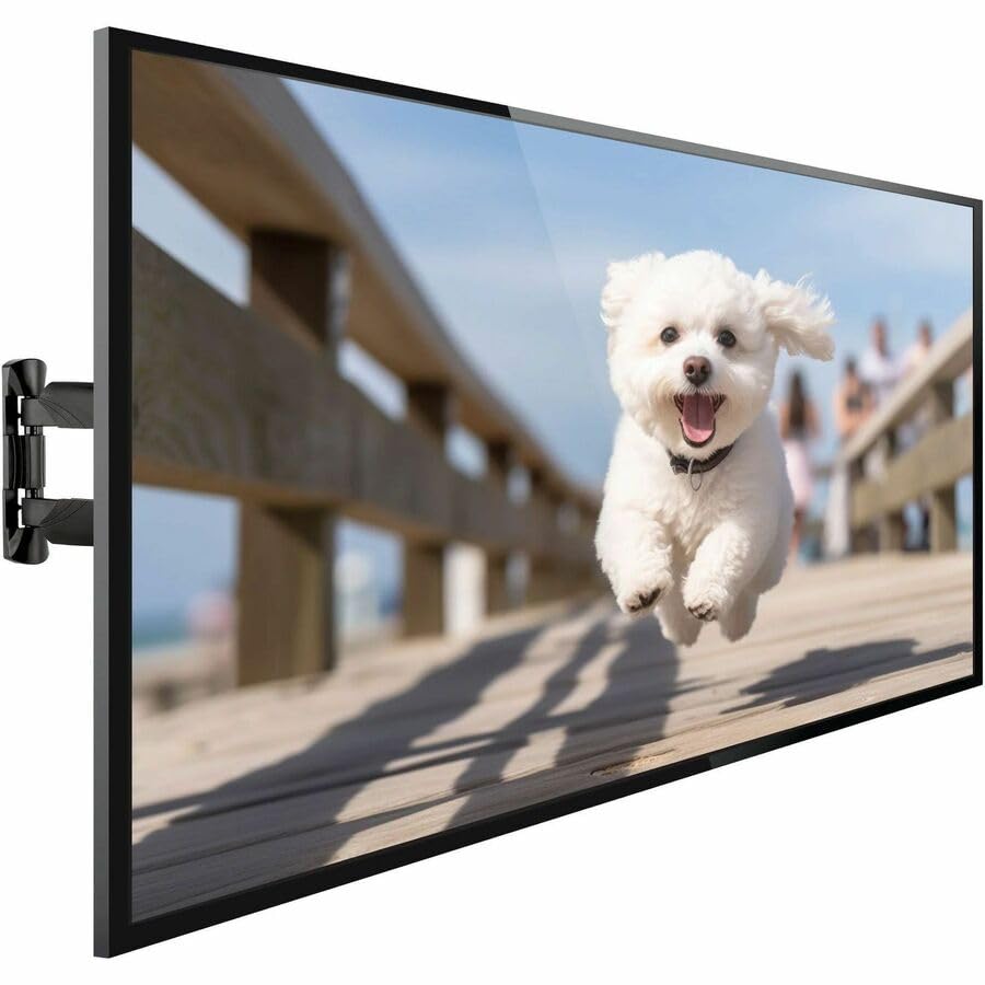 Mount-It! UL Certified Full Motion TV Wall Mount for Most 32-55 Inch Flat Screen TVs, Articulating TV Bracket Max VESA 400x400, Holds up to 308 lbs, Swivel and Tilt Bracket for 32, 42, 55 inch