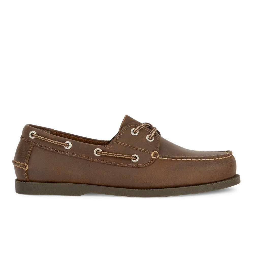 Dockers Men’s Vargas Leather Handsewn Boat Shoe,Rust, 10.5 M US