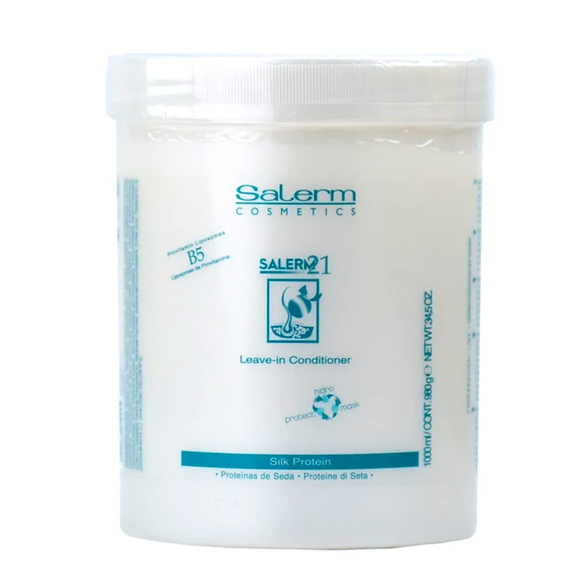 Salerm 21 Mask 34oz LEAVE-IN Conditioner, B5 Provitamin Lipsomes & Silk Protein - with a gift - Maritrini Meza