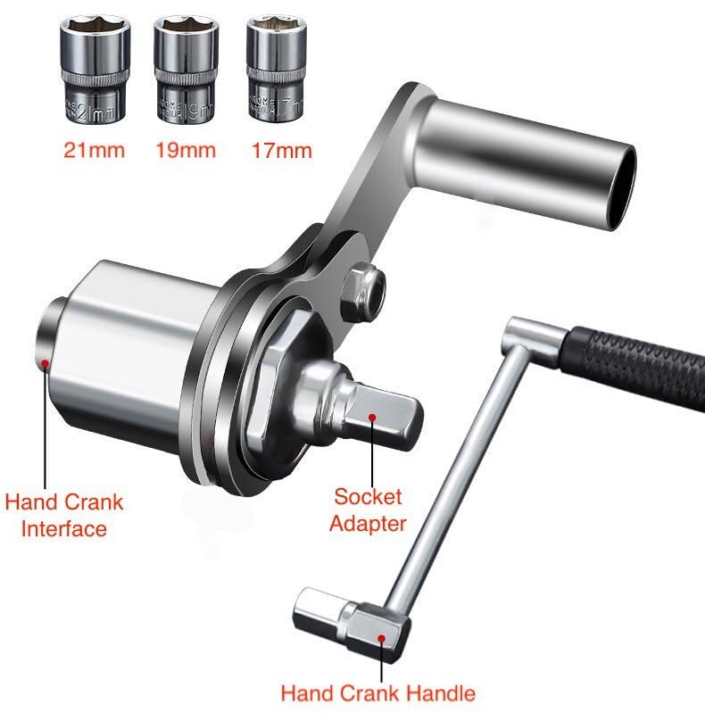 VQP Torque Multiplier Set 1/2” DR w/ 3 Sockets, Labor Saving Lug Nut Remover, Hand Lug Nut Wrench Kit, Portable Wrench Sockets Set (Max 680N/M, Upgraded 8-Point)