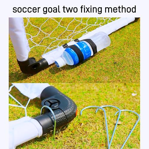 KiBiGOAL Soccer Goal, Kids Soccer Goal, Small Soccer Coals, Foldable Soccer Goals for The Backyard/Indoor/Outdoors Soccer Toy Set (90x60cm Goal +15cm Soccer)