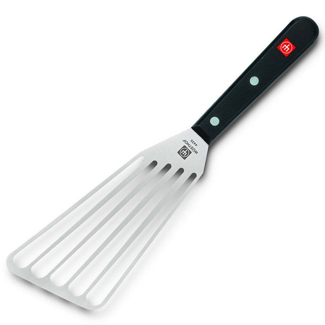 WÜSTHOF Gourmet 6.5" Offset Slotted Spatula,Silver/Black