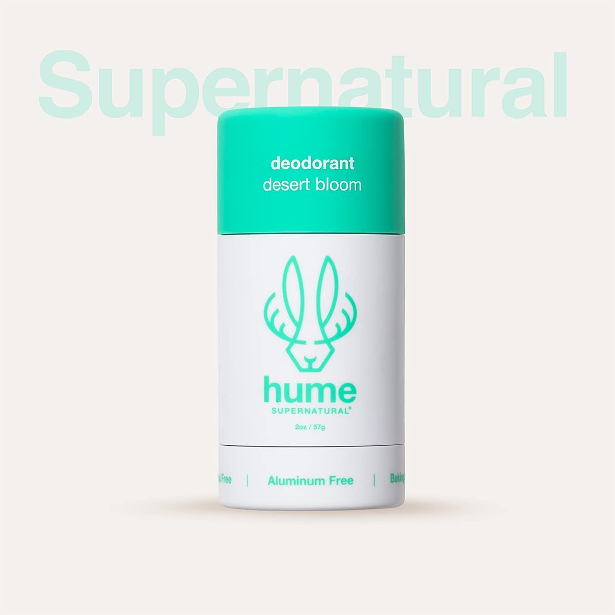 Hume Supernatural Roll On Aluminum Free Deodorant for Women & Men - Safe for Sensitive Skin - Probiotic and Plant-Based - Long-Lasting Moisture Absorbing - Clean and Effective - Desert Bloom, 3-Pack