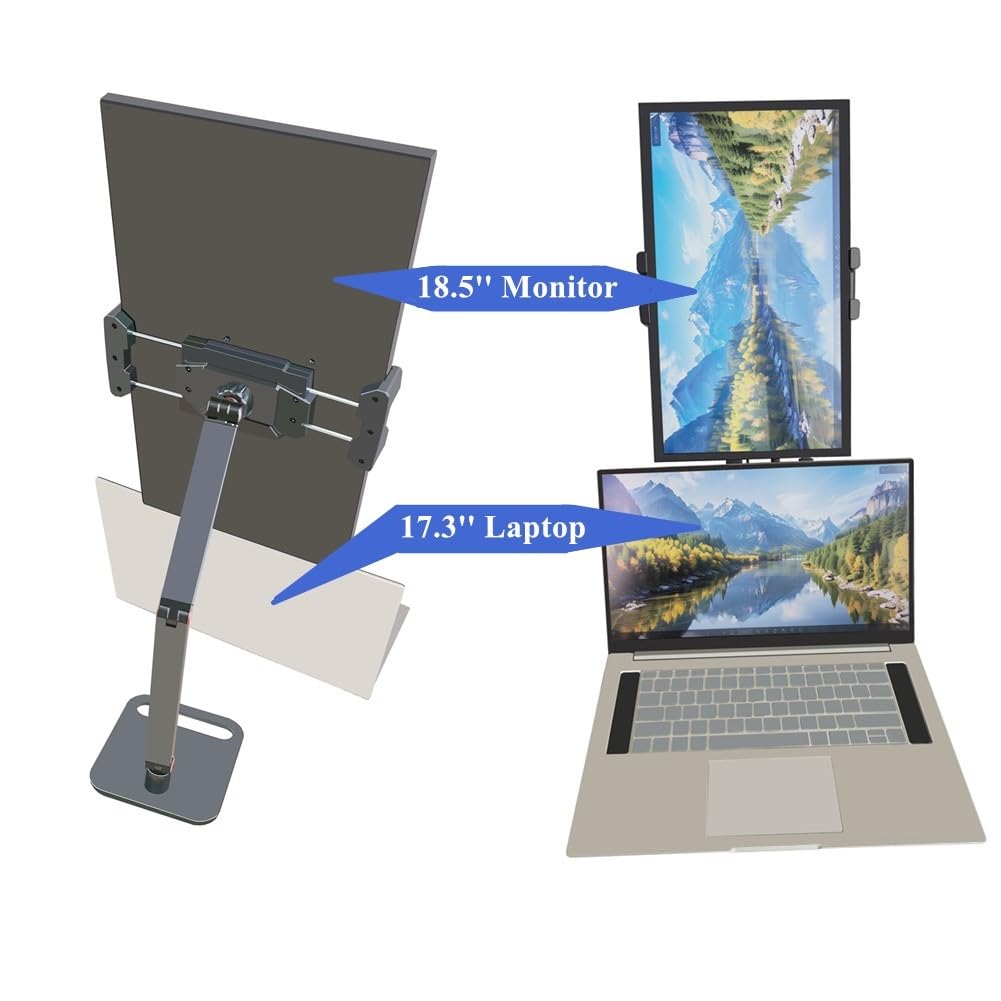 WYSXEBWZ Portable Monitor Holder for 6-18.5 Inch Screen Desktop Expandable Monitor Stand 13 inch Tablet Stand