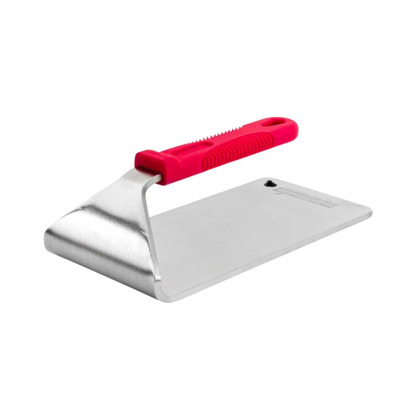 Restaurantware Met Lux 8.5 x 4.3 Inch Steak Press 1 Heavy-Duty Grilling Weight - 2.8 Pounds Flat Bottom 18/8 Stainless Steel Meat Press Dishwashable With Removable Silicon Handle