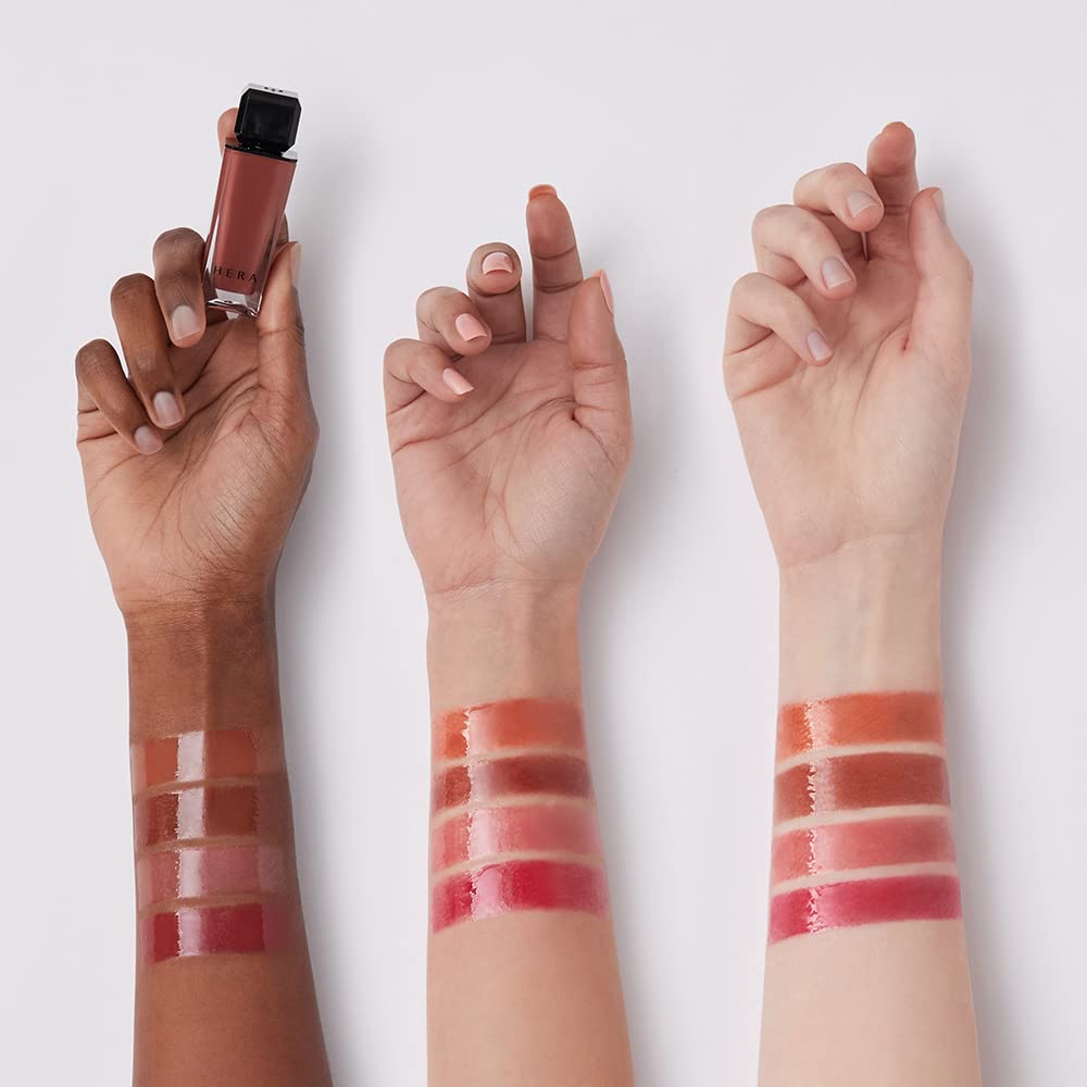 HERA Sensual Nude Gloss Lipstick #462 SPEECHLESS | Sheer & Glossy Finish, Non-sticky, Moisturizing and Hydrating, Korean Lip Makeup, 0.17 oz. (5g)