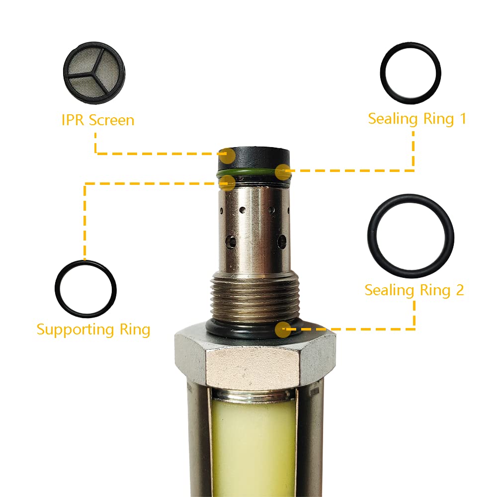 6.0 IPR Valve with ICP Sensor and Pigtail | Replacement for 2003-2010 F250 F350 F450 F550 E450 Super Duty Excursion, 04-10 E350 E450 | Replace# CM-5126, 1846057C1, 4C3Z-9F838-A, 1845428C91