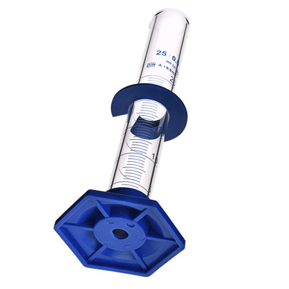 10PCS Graduated Cylinder Measuring Cylinder Thick Glass Lab Cylinders Glass Graduated Cylinder Glass Measuring Cylinder(25ML)