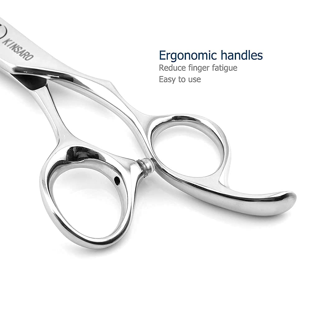 6" Professional Hair Scissors Set Hair Cutting Shears Barber Scissors Japan 440C Barber Hair Thinning Scissors Convex Edge Kinsaro