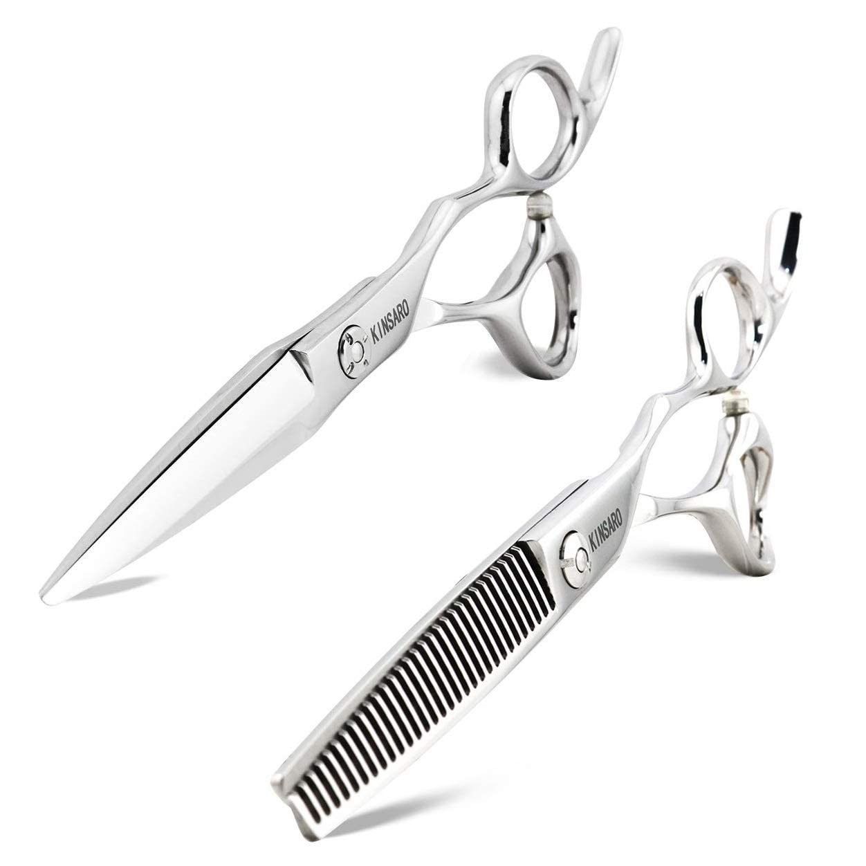6 INCH Professional Hair Scissors Hair Cutting Scissors Hair Shears and 5.5 INCH Hair Thinning Scissors Barber Scissors JP Steel Kinsaro