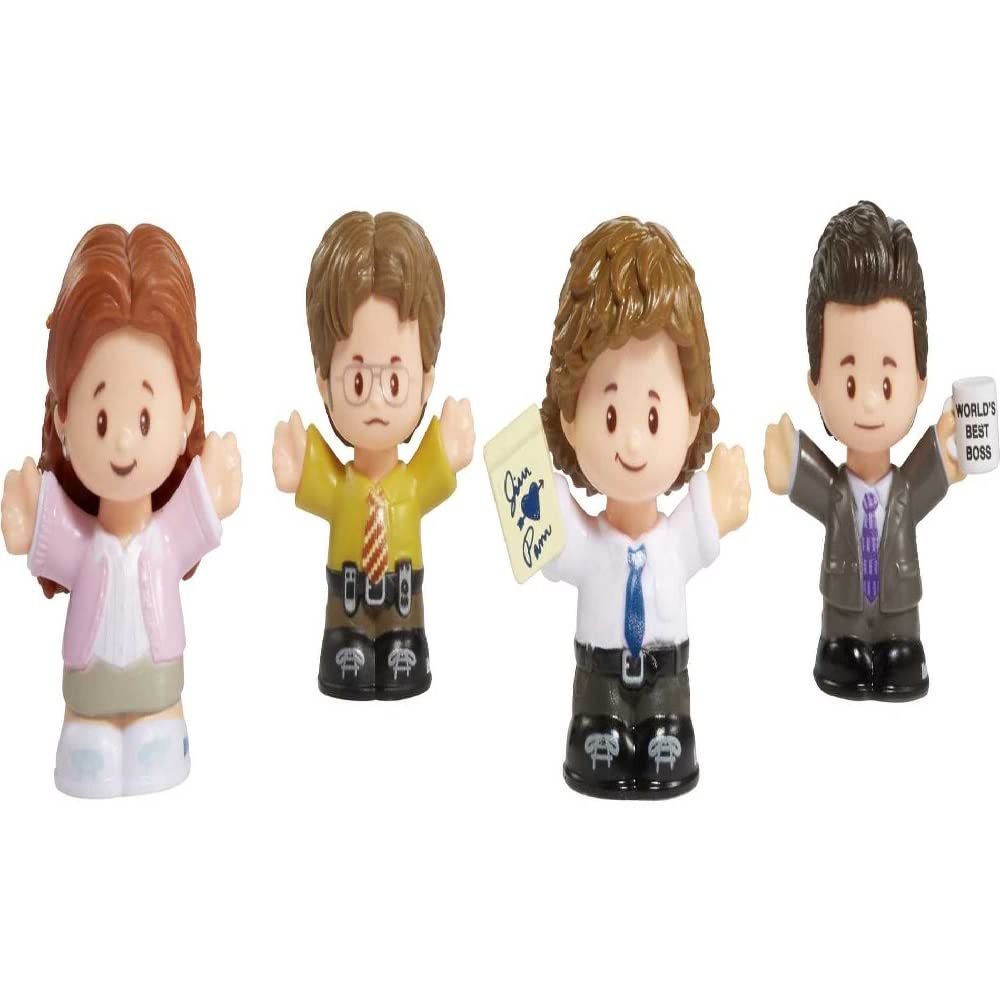 Fisher-Price Little People Collector the Office Figure Set, 4 character figures from the American TV show in a giftable package for fans ages 1-101 years